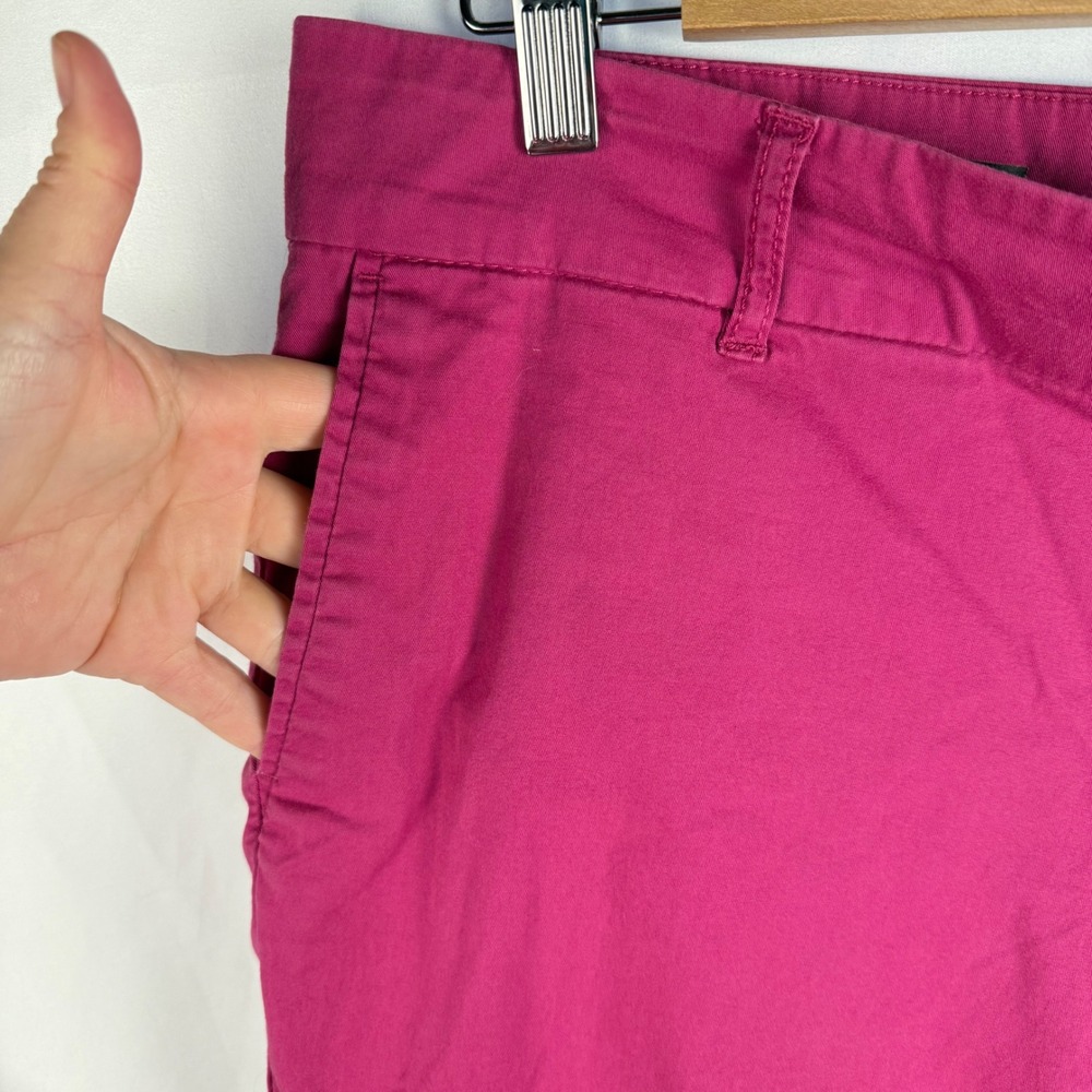 Kut from the Kloth Hot Pink Taylor Crop Trouser Pockets Ankle 12 Business Casual - Picture 5 of 11